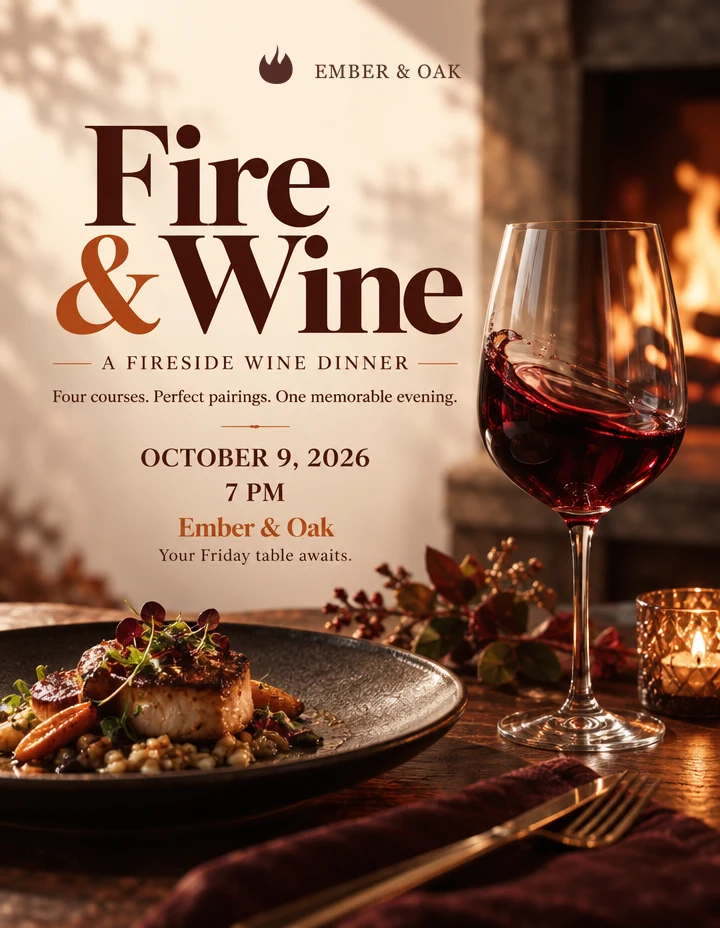 Fire & Wine — Ember & Oak