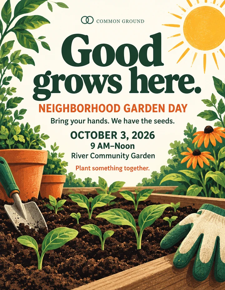 Good grows here. — Common Ground