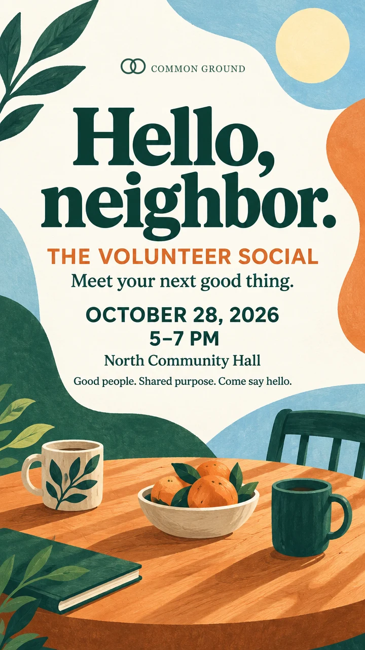 Hello, neighbor. — Common Ground